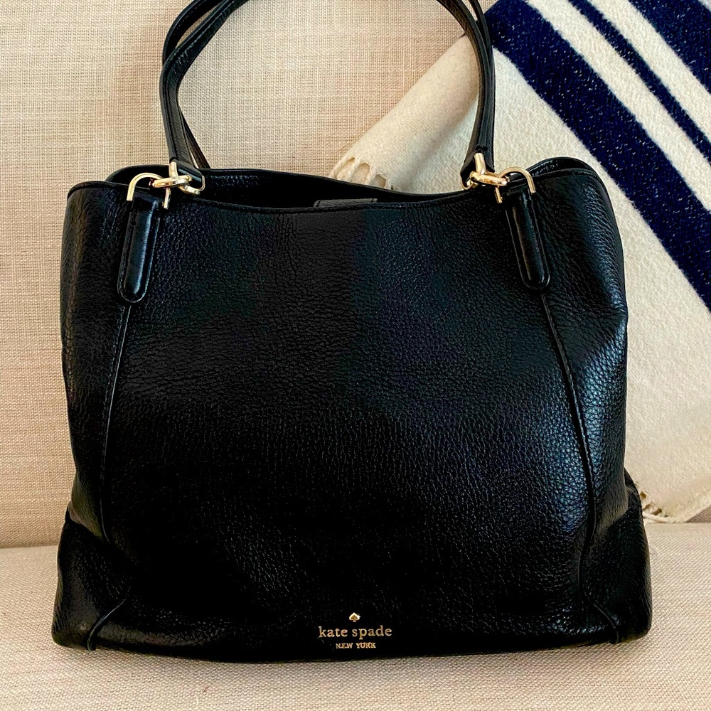 Kate Spade supple black leather hand bag
